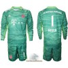 Officiële Voetbalshirt + Korte Broek Doelman FC Bayern München Manuel Neuer 1 Derde 2021-22 Lange Mouw - Kids